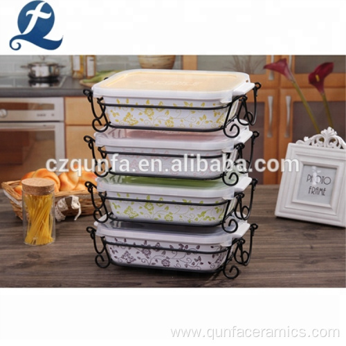 Serving Baking Sheets Ceramic Bakeware With Lid